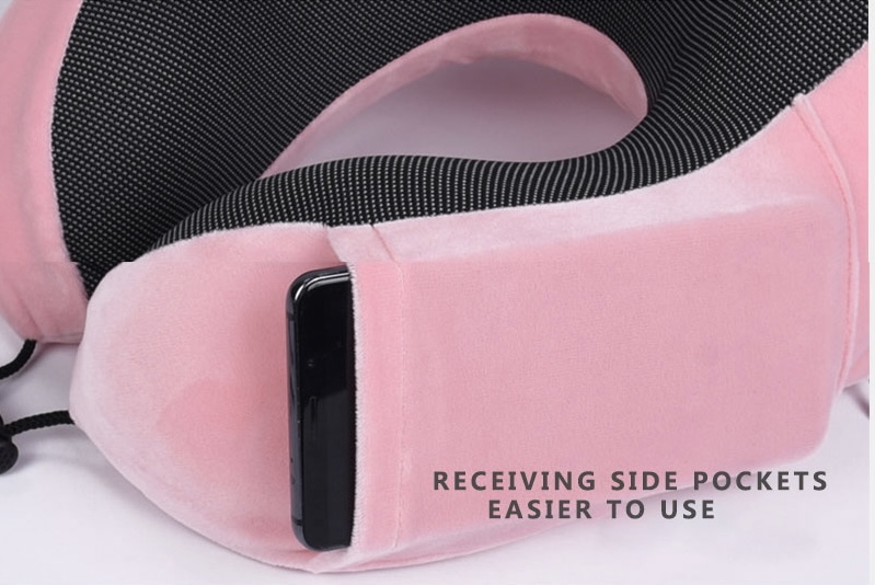 Cestovní polštář z paměťové pěny tmavě šedá