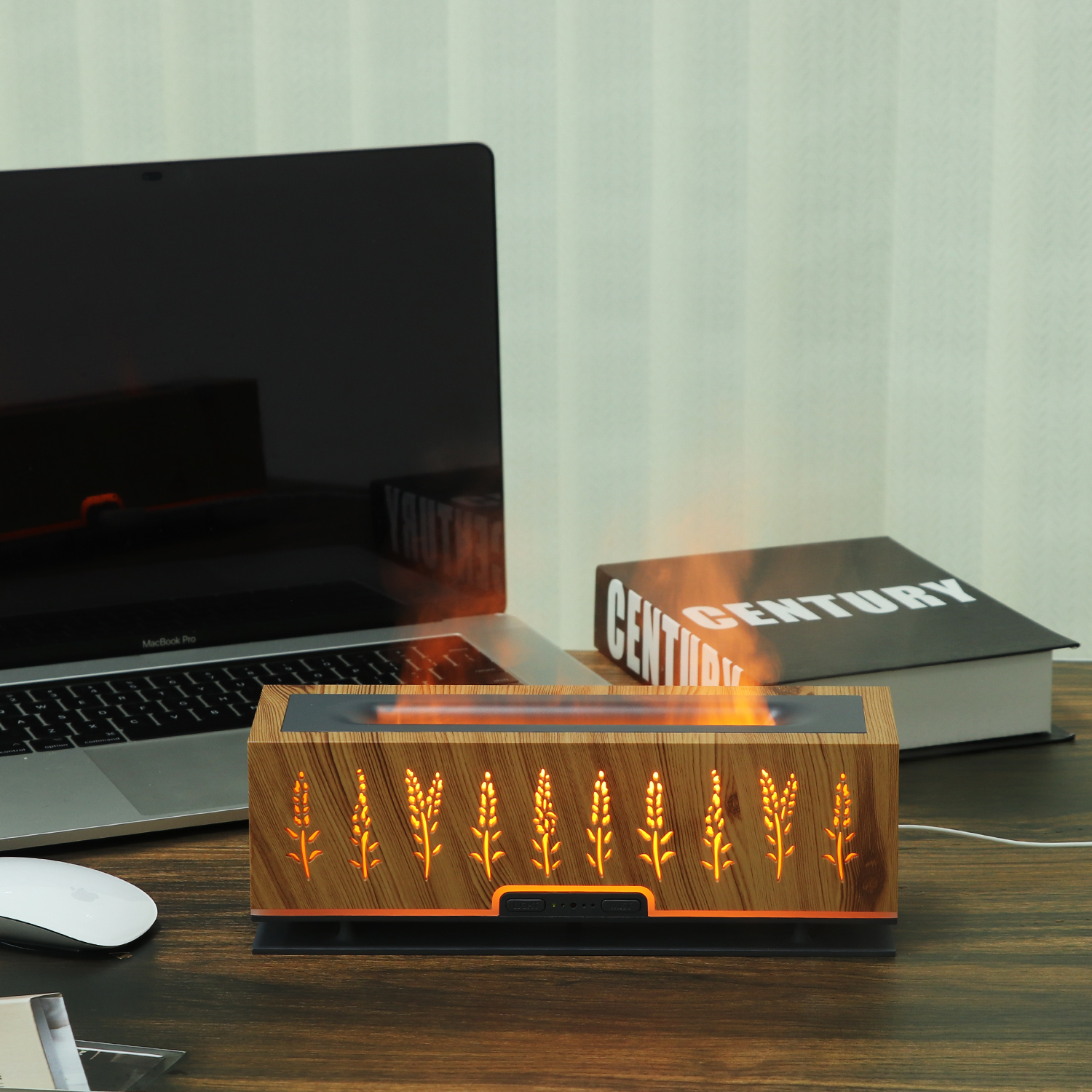 Zdravko Relax difuzér Family světlá imitace dřeva + DoTERRA Trio esenciálních olejů 3x5ml