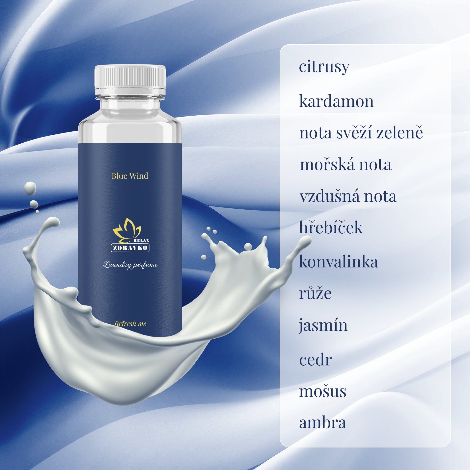 Zdravko Relax - parfémy na praní balík Family 3x 250ml (150 praní)