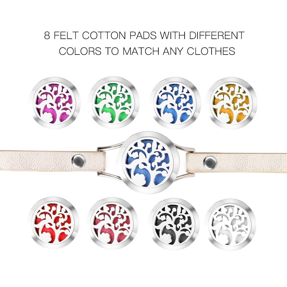 Aroma difúzní náramek Andělská křídla dvojitý kožený řemínek