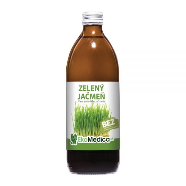 EkoMedica Zelený ječmen 99,8% šťáva 500ml
