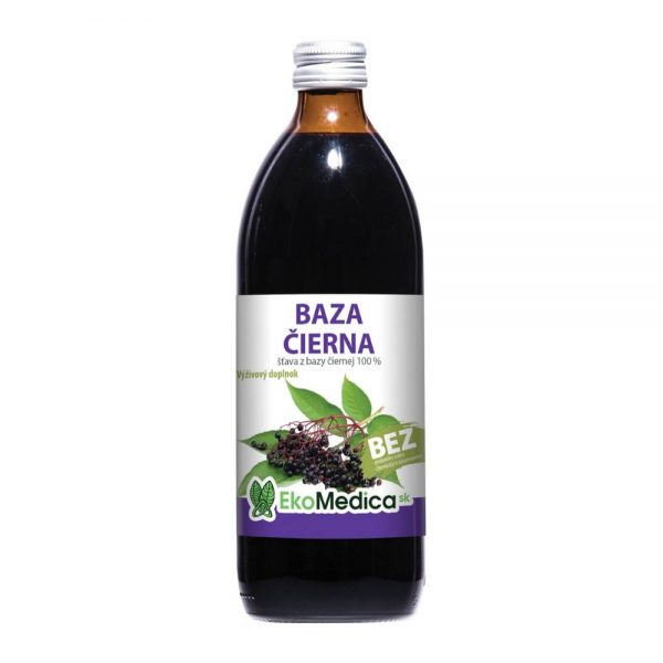 EkoMedica Černý bez 100% šťáva 500ml