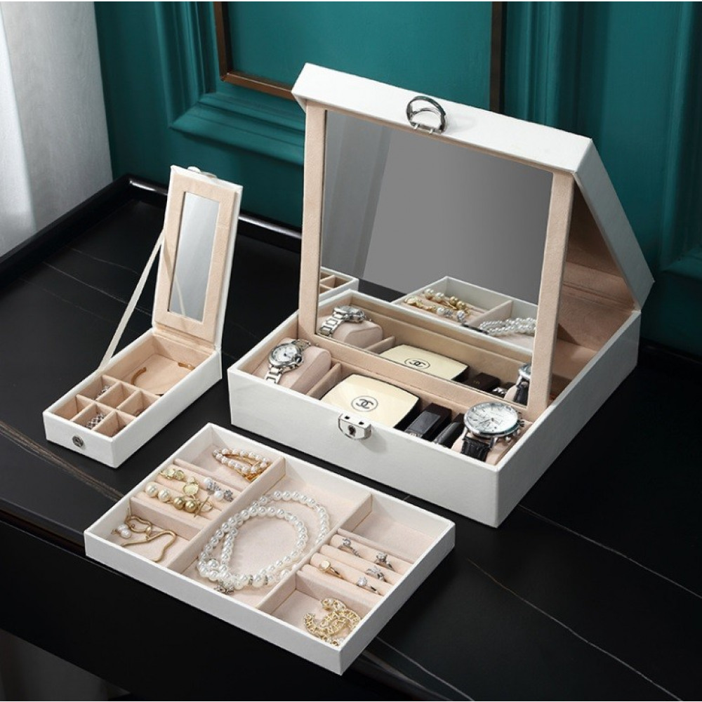 Šperkovnice ELEGANT 2v1 bílá