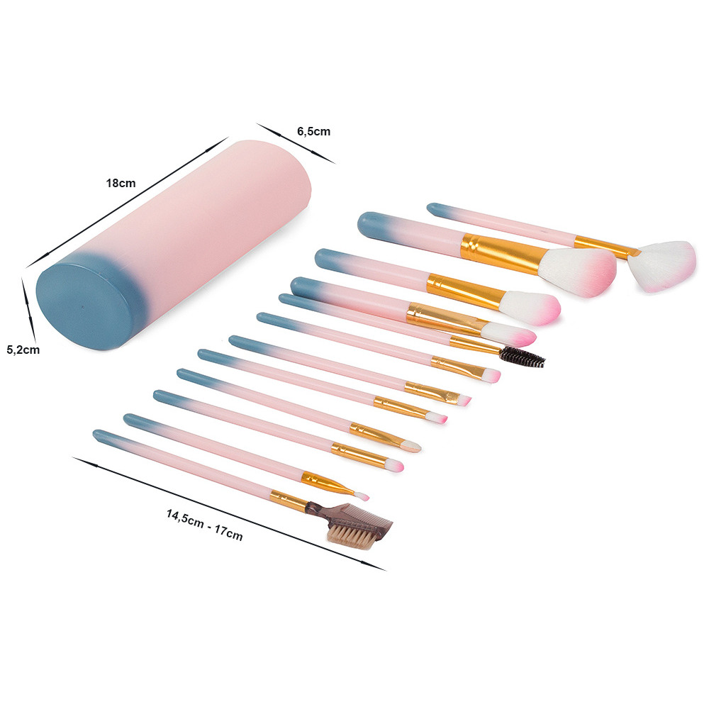 Profesionální sada štětců na make up 12-dílná ZDRAVKO