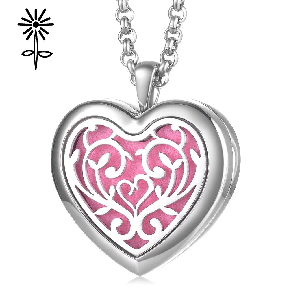 Aroma náhrdelník Srdce chirurgická ocel