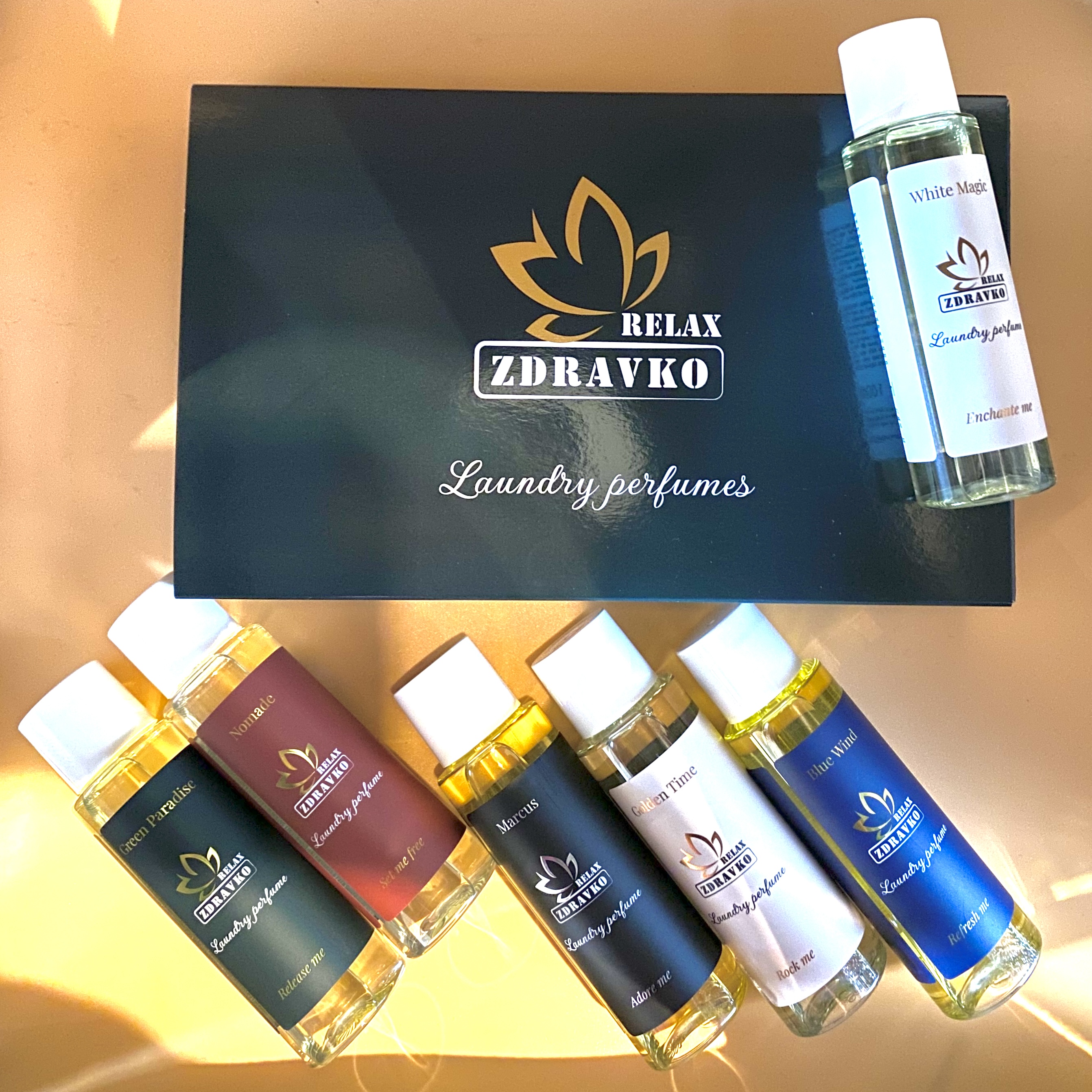 Zdravko Relax - parfémy na praní 6x100 ml dárkové balení (120 pracích dávek)