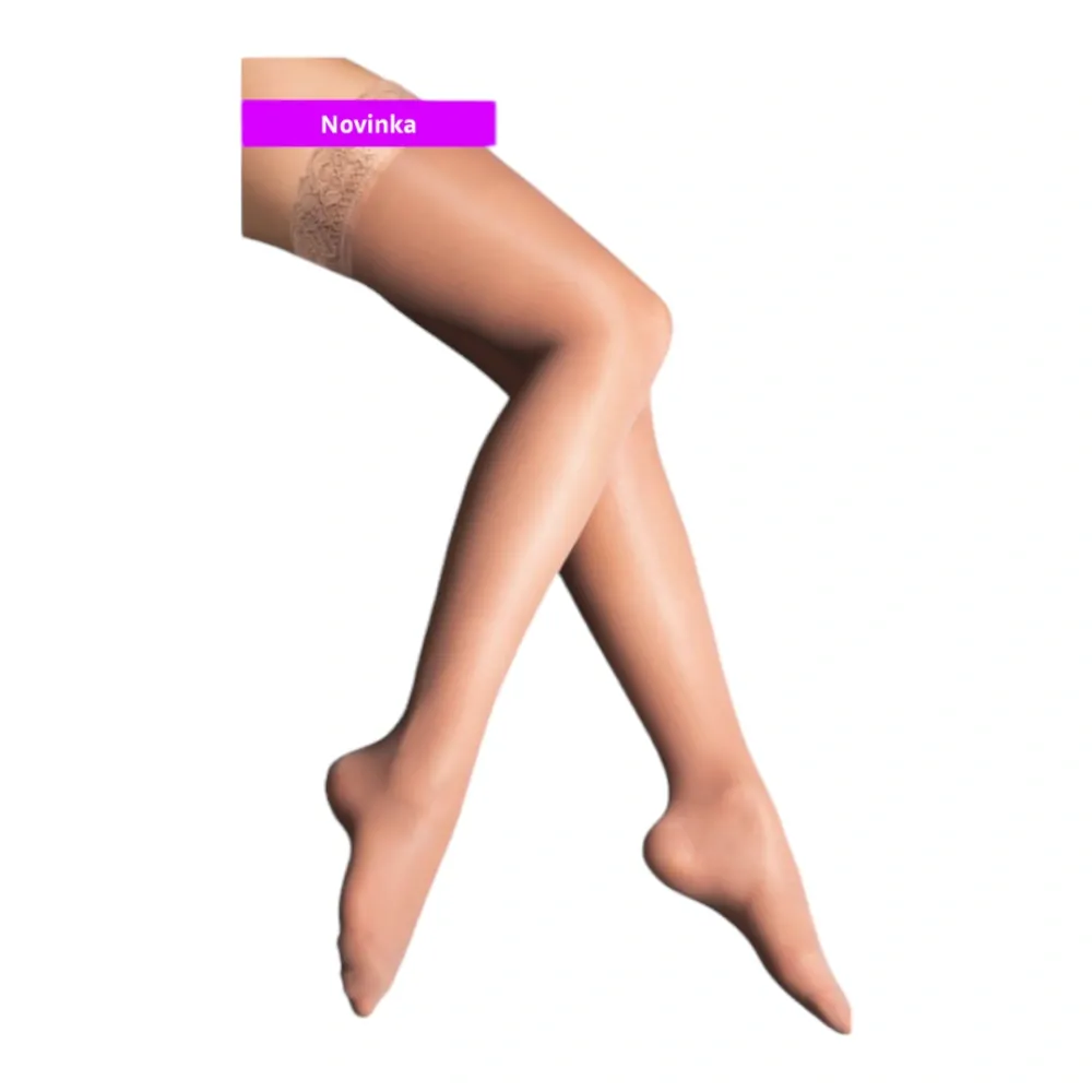 Maxis RELAX BASIC stehenní punčochy s krajkou