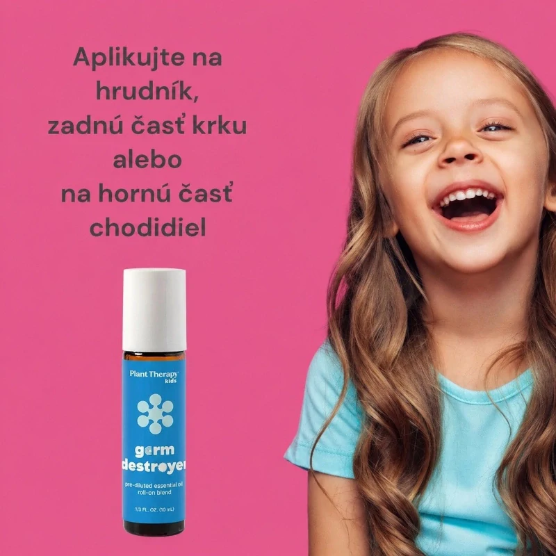 Plant Therapy KidSafe Germ Destroyer - Ničitel bakterií roll-on pro děti 10 ml