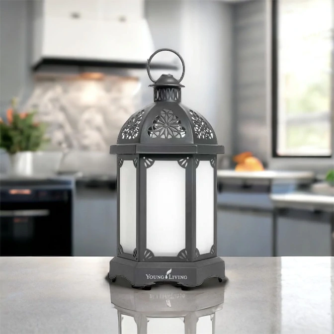 Young Living aroma difúzer Lucerna černý antracit + lavender a peppermint 2x5ml