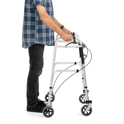 Interiérové ​​odlehčené chodítko s brzdami a kolečky JMC-C 3224