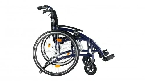 Timago lehký invalidní vozík EXCLUSIVE-TIM LIGHT, šířka 46cm, modrý, pevná kola