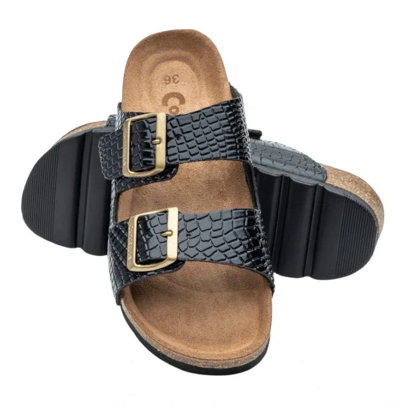 Sandály ortopedické č.40 Corkstyle AURA BLACK