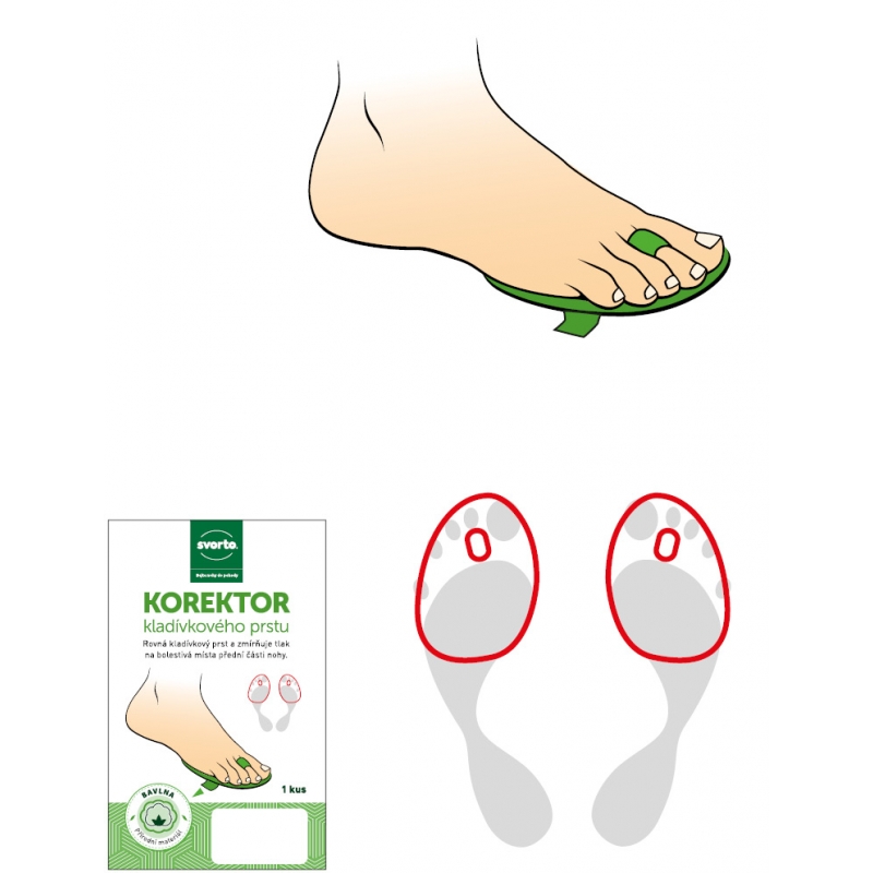 Korektor kladívkového prstu