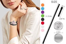 Aroma difuzní náramek Sunflower dvojitý kožený řemínek