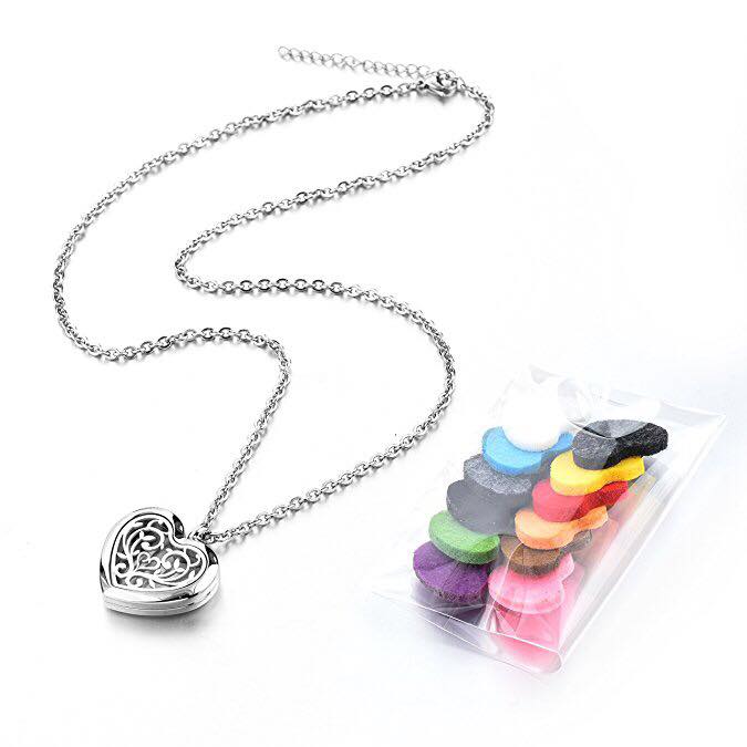 Aroma náhrdelník Srdce chirurgická ocel