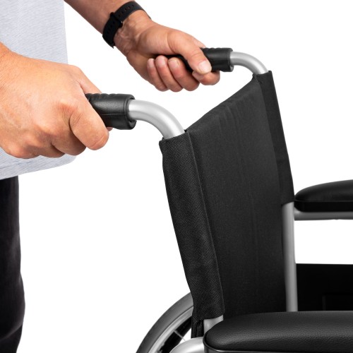 Mechanický invalidní vozík BASIC H011, 46cm černý