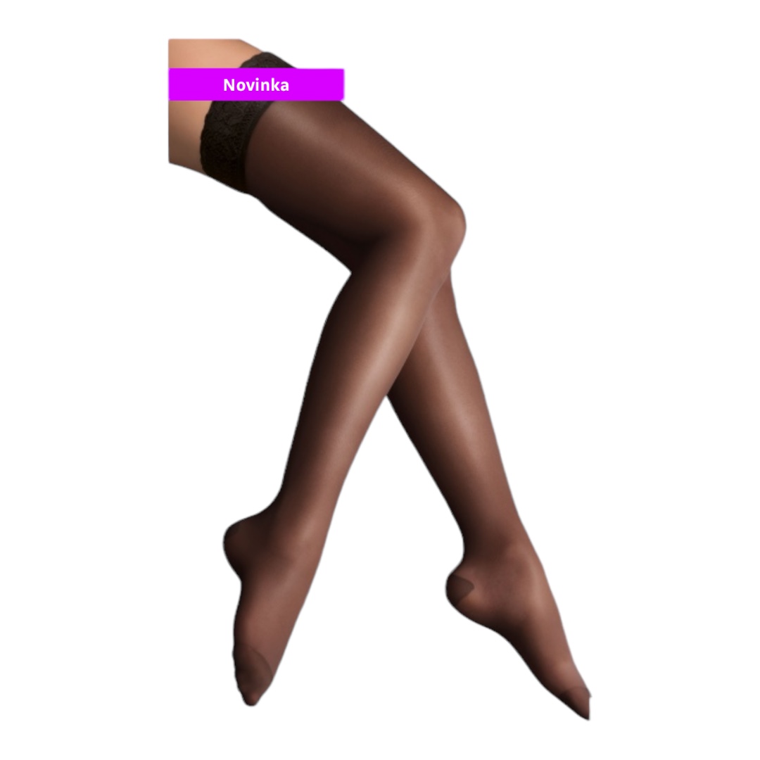 Maxis RELAX BASIC stehenní punčochy s krajkou