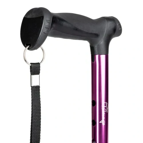 Vycházková skládací hůl PRIMETIM růžová
