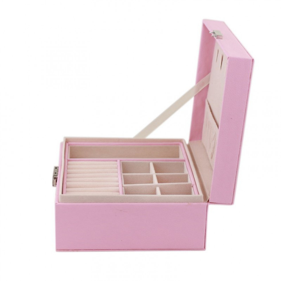 Šperkovnice kufřík růžová
