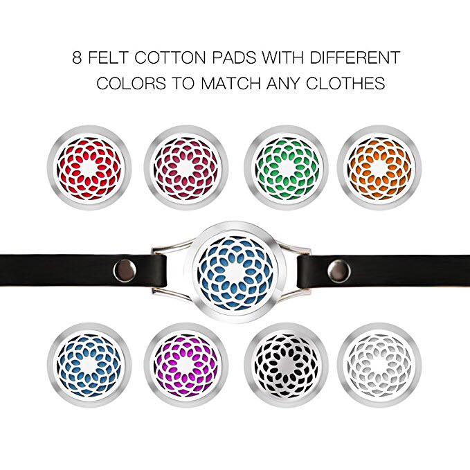 Aroma difuzní náramek Sunflower dvojitý kožený řemínek