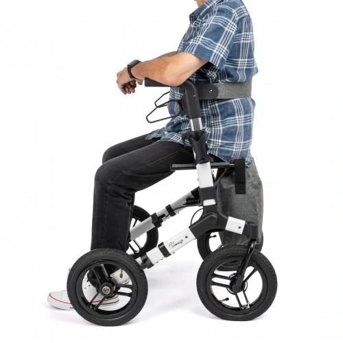 Odlehčené hliníkové chodítko RANGER bílo-černé