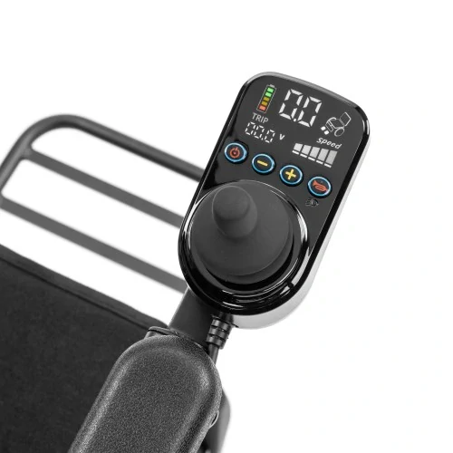 Ultralehký elektrický invalidní vozík SMART-TIM, černý