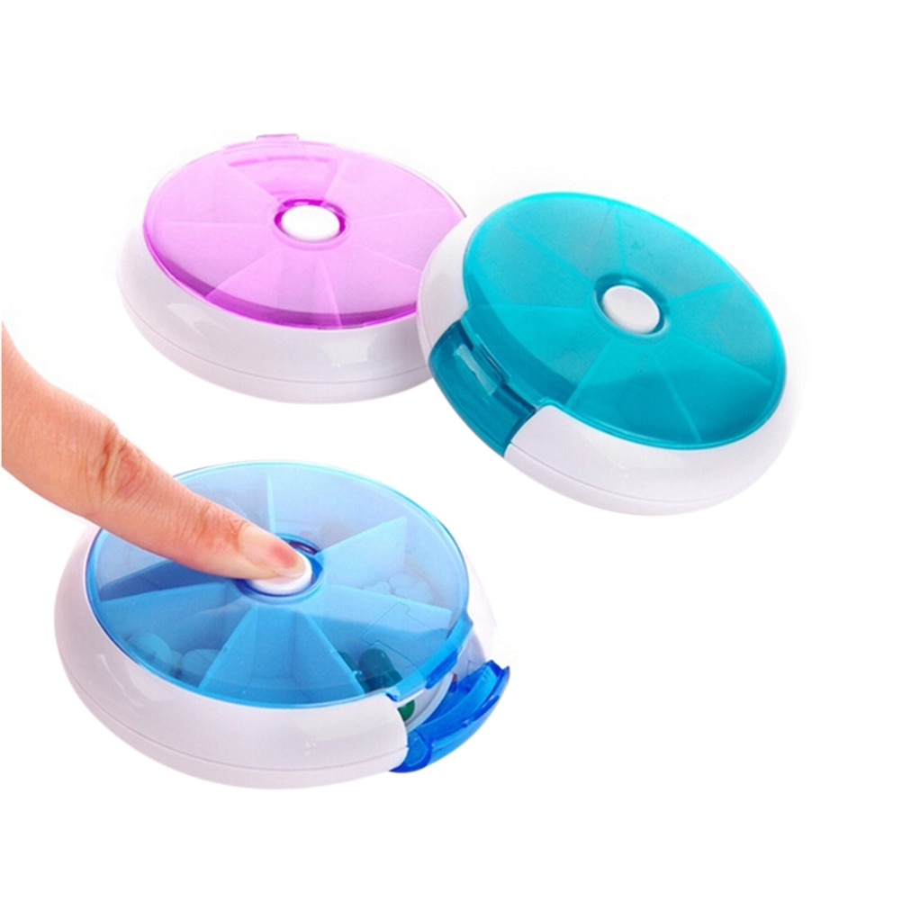 Dávkovač léků týdenní 7 dílný otočný