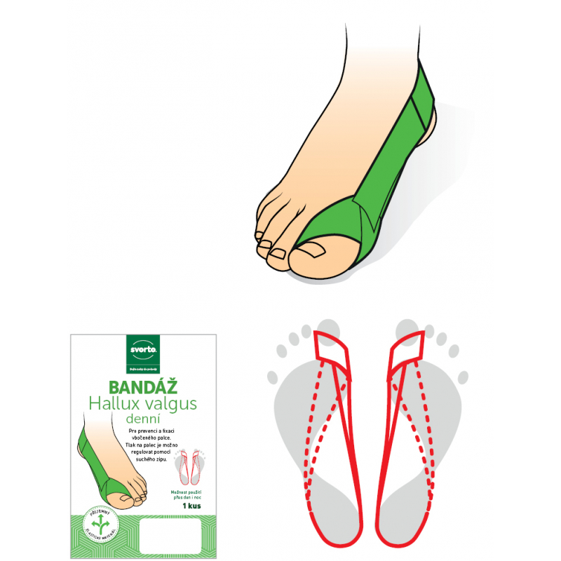 Svorto bandáž Hallux Valgus denní