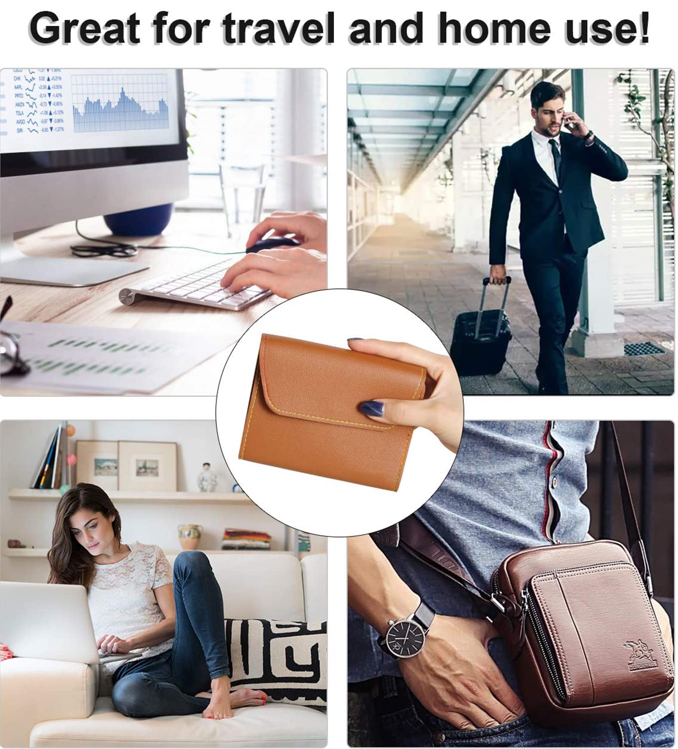 Manikúrní set pánský 16 dílný hnědá