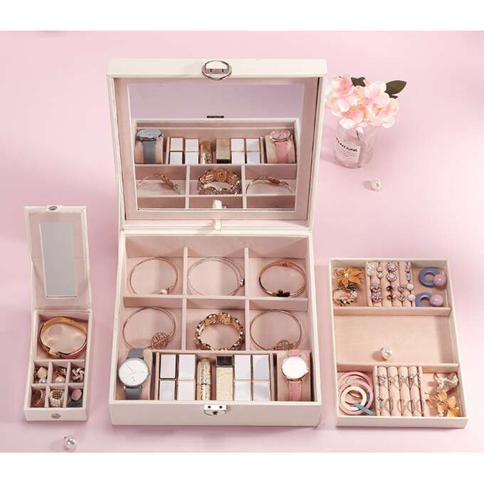 Šperkovnice ELEGANT 2v1 bílá