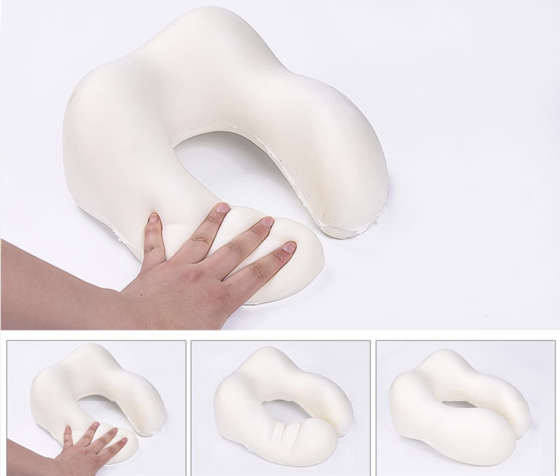 Cestovní polštář z paměťové pěny tmavě modrá