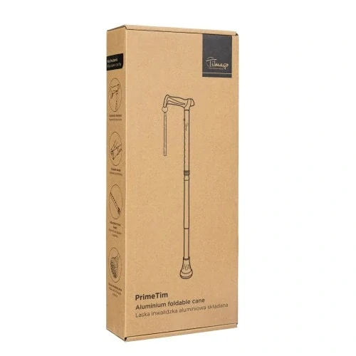 Vycházková skládací hůl PRIMETIM růžová