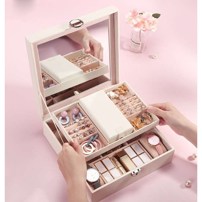 Šperkovnice ELEGANT 2v1 bílá