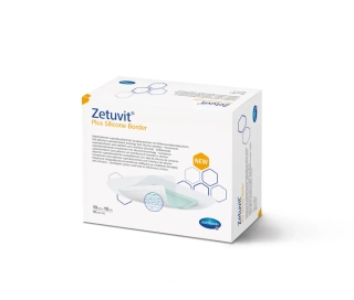 Zetuvit Plus Silicone Border kompres sterilní 10x10 cm, 1x10 ks