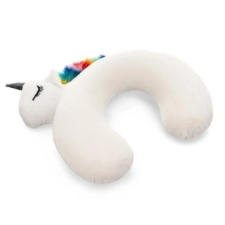 Dětský cestovní polštář s paměťovou pěnou Jednorožec + maska ​​na spaní