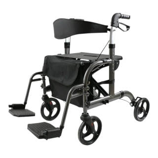 REHAFUND RF-625/S chodítko 4-kolové pro seniory BOGOTA PREMIUM šedé